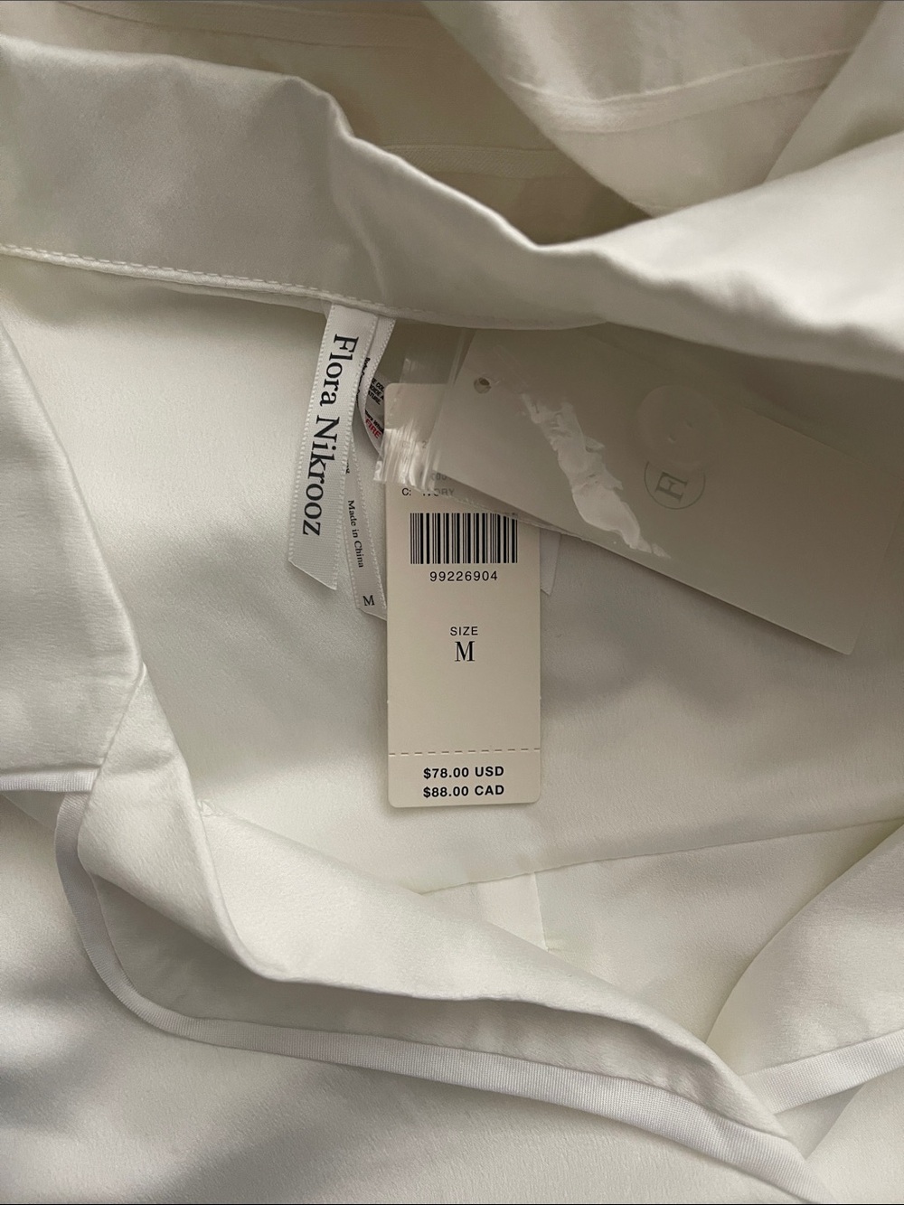 Anthropologie White Satin Bride Short Pajama Set - Picture 2 of 8
